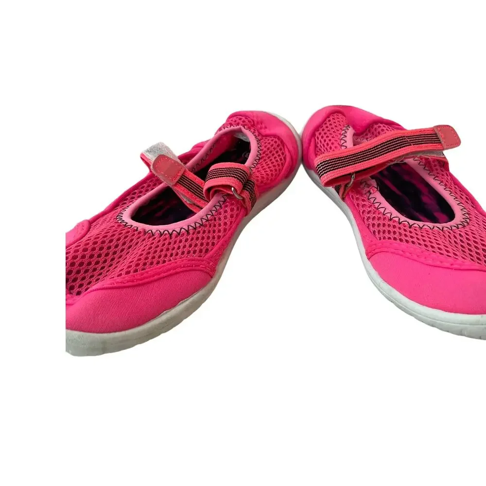 Pink Water Shoes Big Girl's size Large 2-3 Swim Aqua